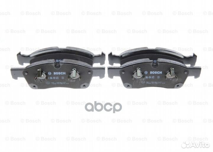 0 986 494 672 колодки дисковые передние MB W16