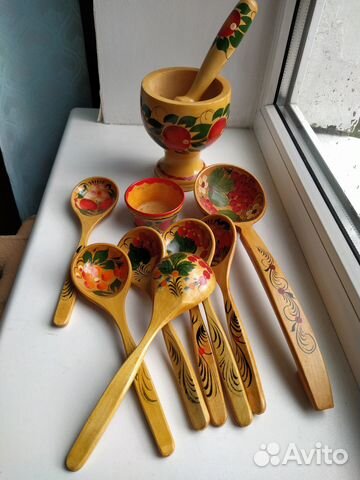 Деревянная посуда хохлома