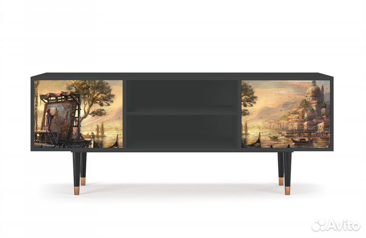 Тв-тумба T2 - Антрацит - Venice