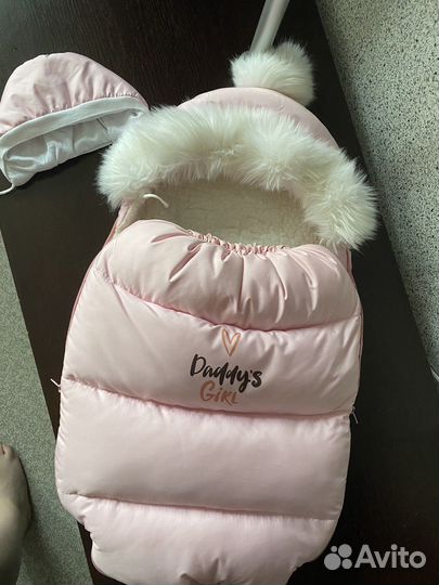 Конверт на выписку зимний для девочки