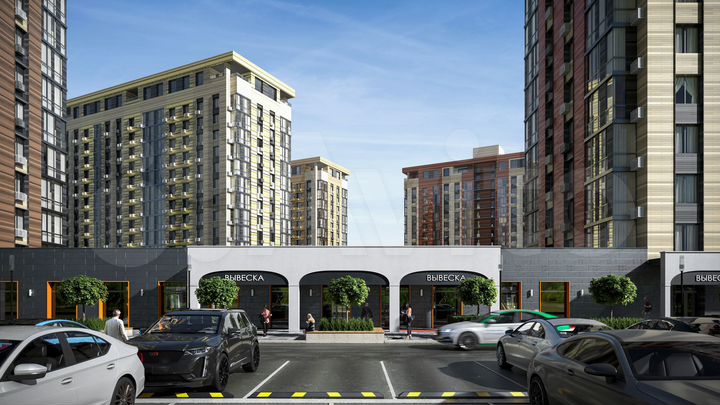 2-к. квартира, 65,2 м², 4/14 эт.