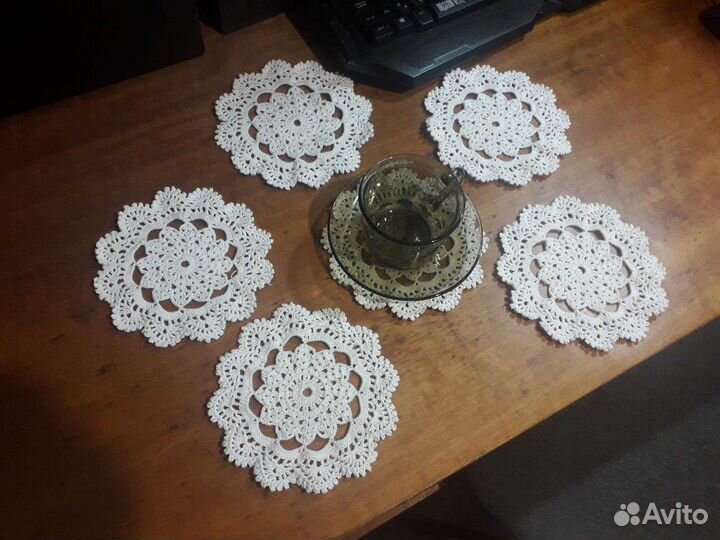 Салфетки сервировочные 6 шт. Диаметр 15,5 см