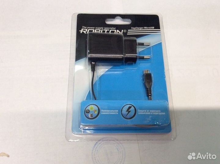 Сетевая зарядка robiton TinyCharger/microusb