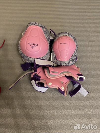 Роликовые коньки детские размер 32-35