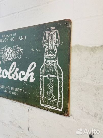 Декор на стену табличка Grolsch Beer