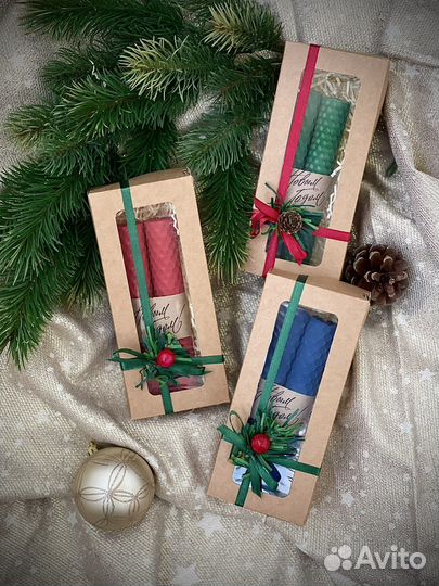 Подарок на новый год свечи
