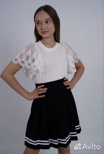 Школьная блузка. Р. 134-158