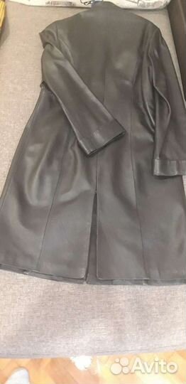 Плащ кожаный