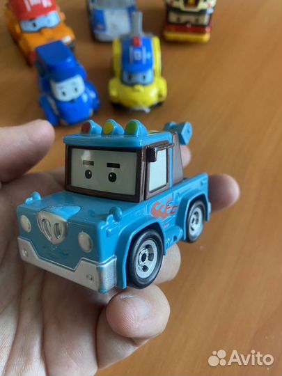 Робокары поли мини в наборе вместе с базой