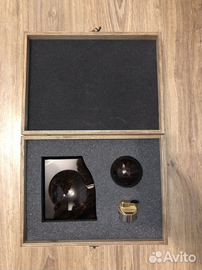 Обсидиан пепельница зажигалка