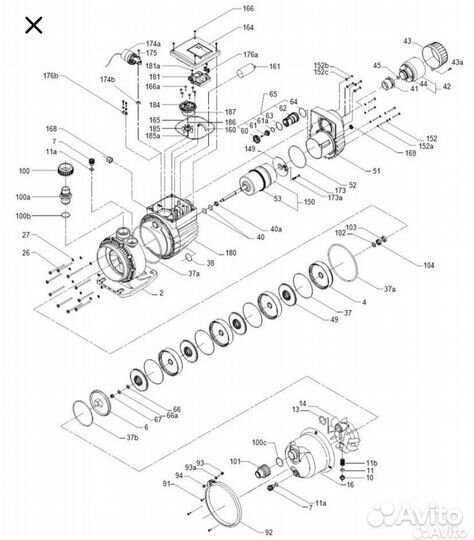 Запчасти / ремонт насоса Scala2 и MQ Grundfos