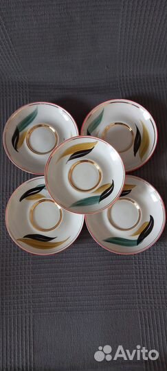 Блюдца Чайка чайные, кофейные ссср(посуда винтаж)