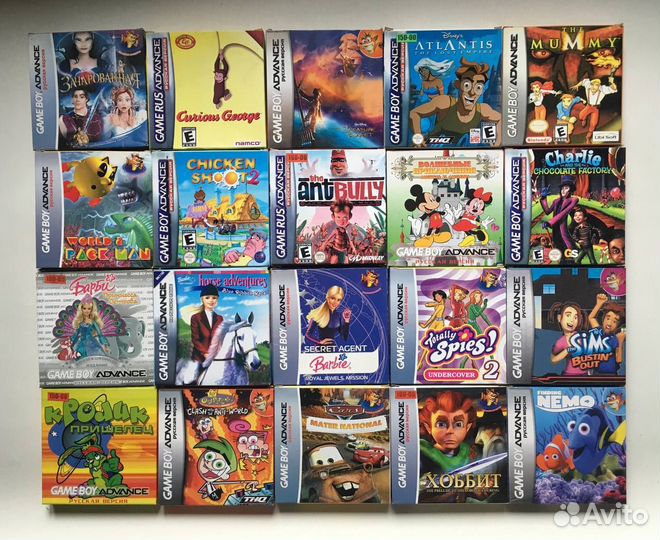 Картриджи Game Boy Advance и Sega MD Portable