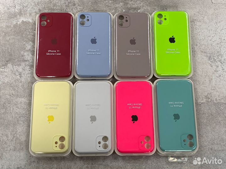 Silicone Case iPhone 11 с Защитой Камер