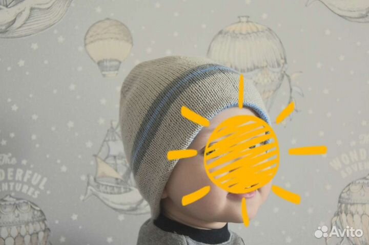 Шапка двусторонняя ручной работы