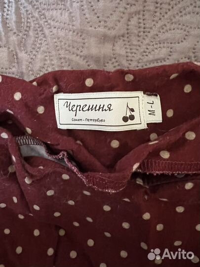 Платье unique fabric черешня