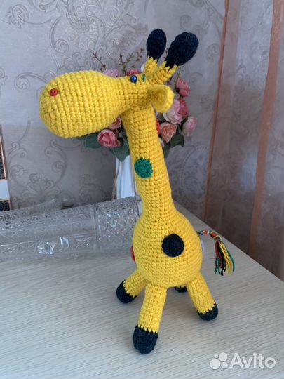 Жирафик желтый высота 31см, ширина 8 см
