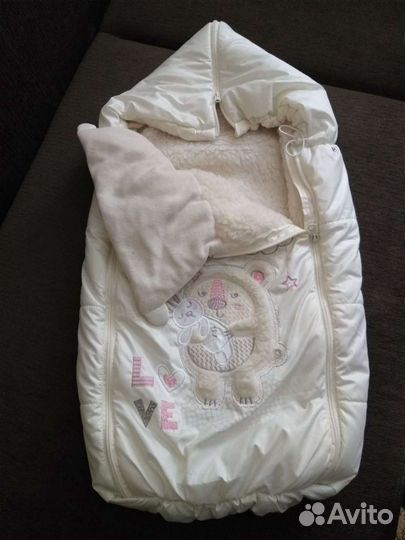 Зимний конверт в коляску