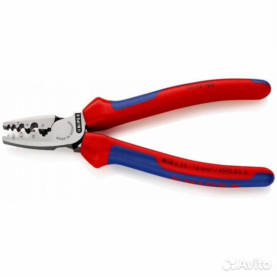 Клещи для обжима контактных гильз Knipex 97 72 180