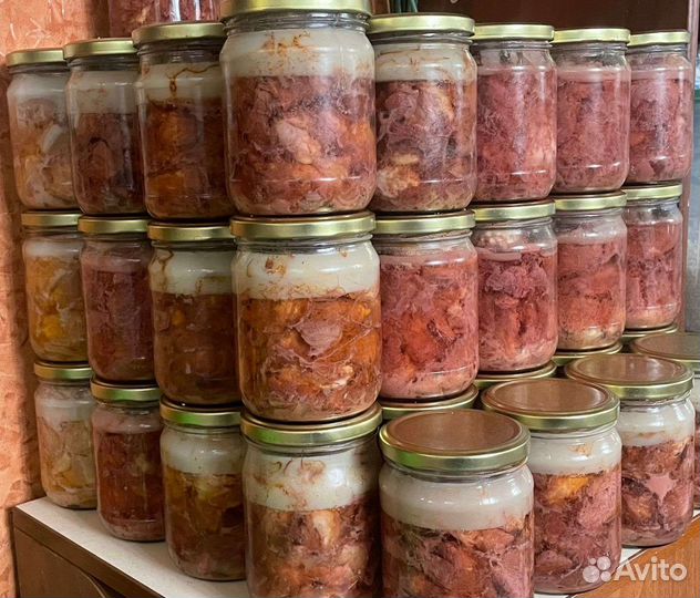 Тушенка из деревенского мяса по госту