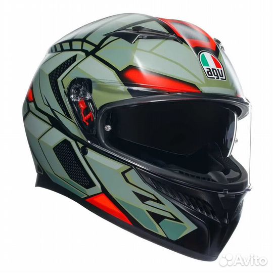 AGV K3 E2206 mplk full face helmet Decept Matt Bla