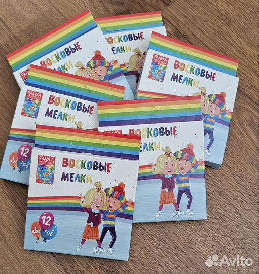 Восковые мелки 12 цветов