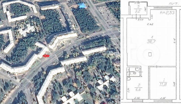 Помещение свободного назначения, 61.6 м²
