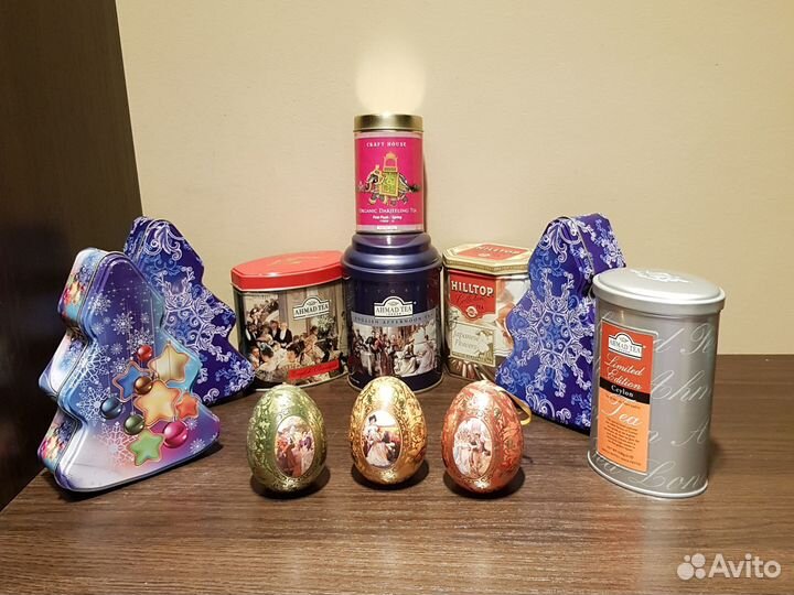 Жестяные коробки банки от чая/для чая