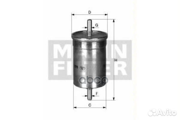 Фильтр топливный WK6002 mann-filter