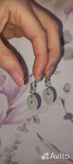 Серьги из эпоксидной смолы