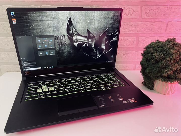 Игровой ноутбук Asus Tuf A17/Ryzen5-4600/GTX1650Ti