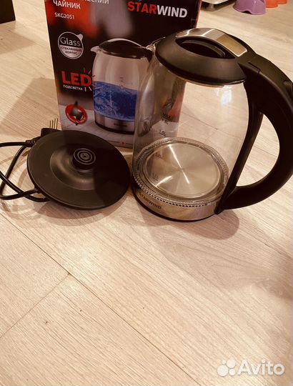 Чайник электрический новый с LED подсветкой