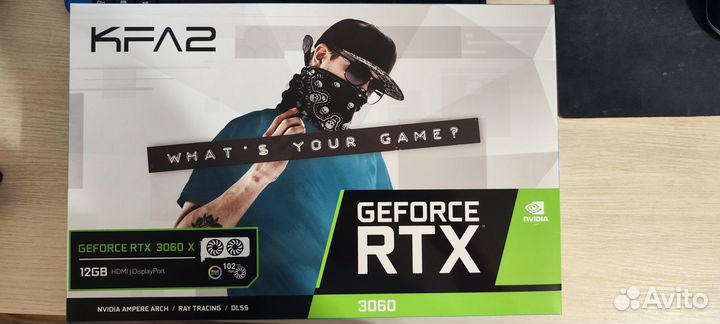 Видеокарта KFA2 GeForce RTX 3060 X Black (LHR)