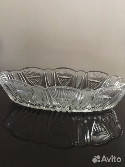 Ваза для фруктов, бокалы, салатницы хрустальные