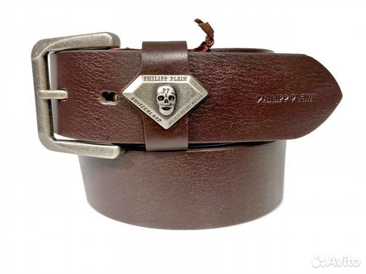 Ремень кожаный Philipp Plein 1415