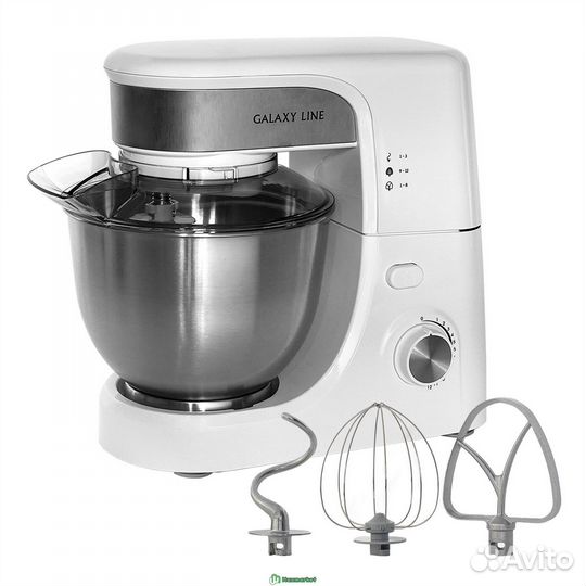 Планетарный миксер Galaxy line GL 2231 белый