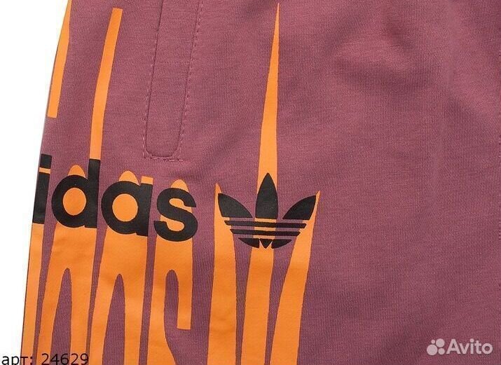 Шорты Adidas Бордовые