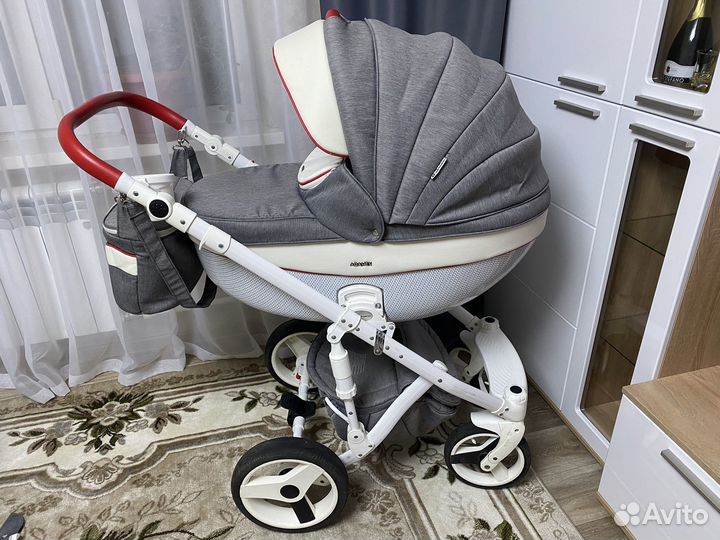 Коляска adamex 3 в 1 monte carbon