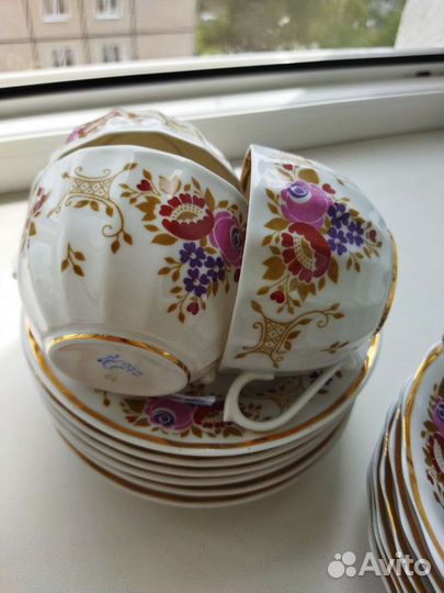 Сервиз чайный Вербилки СССР 21 предмет