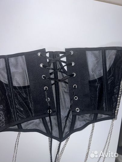 Корсет корсаж со стразами
