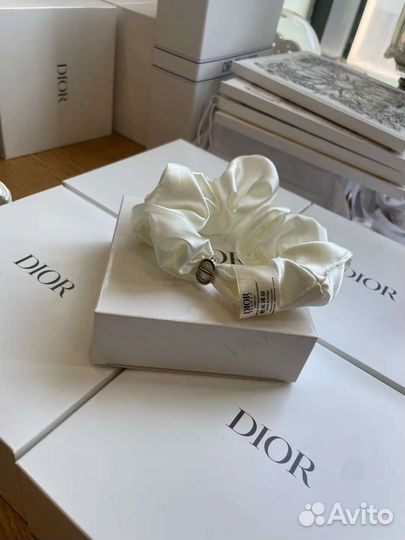 Шелковая резинка для волос Dior