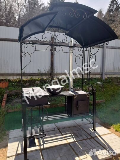 Мангал в стиле лофт