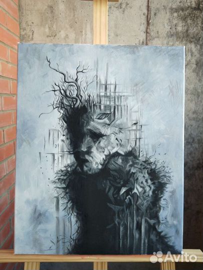 Мистическая картина. Масло, холст