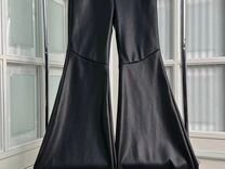 Шикарные брендовые кожаные брюки 44 и 46