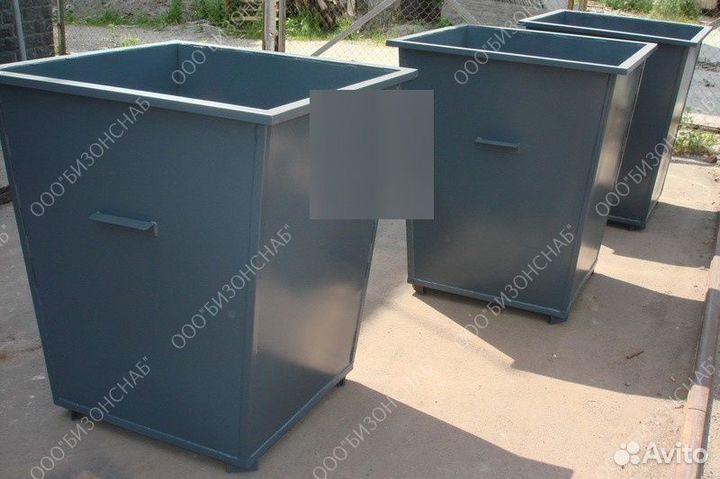 Бак мусорный металлический Арт 7239