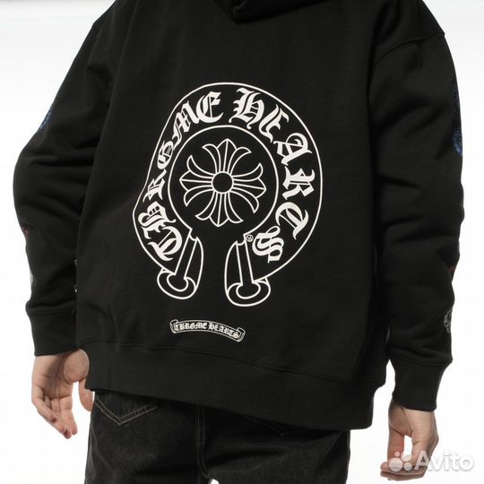 Зип худи Chrome Hearts черное