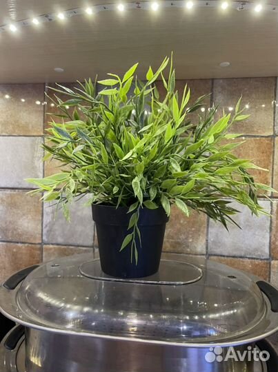 Искусственная зелень в кашпо IKEA