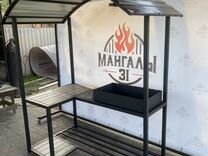 Мангал loft с крышей