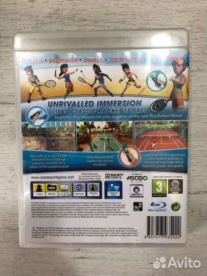 Racket Sports для Sony Ps3