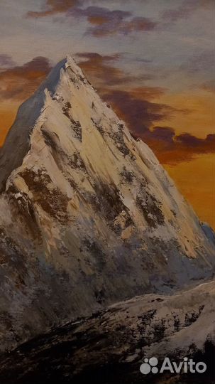 Картина маслом Горная вершина